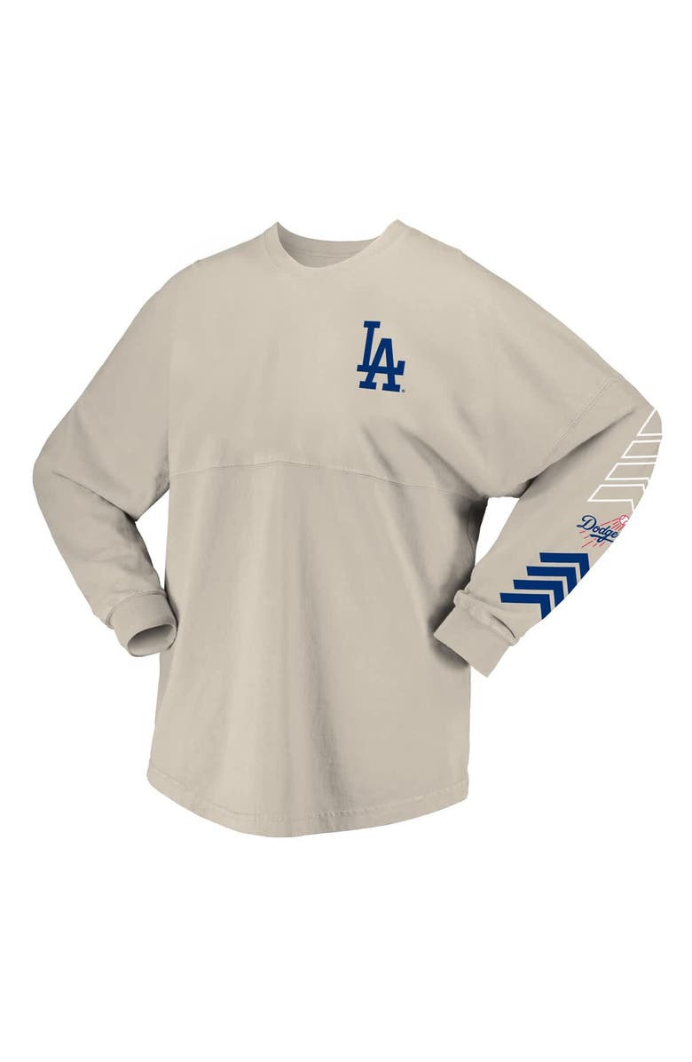 FANATICS Women's Fanatics  Beige Los Angeles Dodgers 2025 World Series Champions Trophy Spirit Jersey Long Sleeve T-Shirt, Alternate, color, Beige