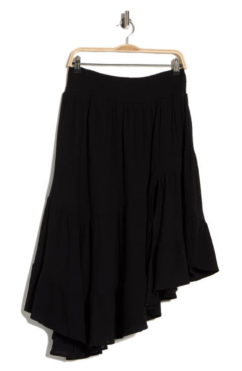 Tiered Asymmetric Skirt