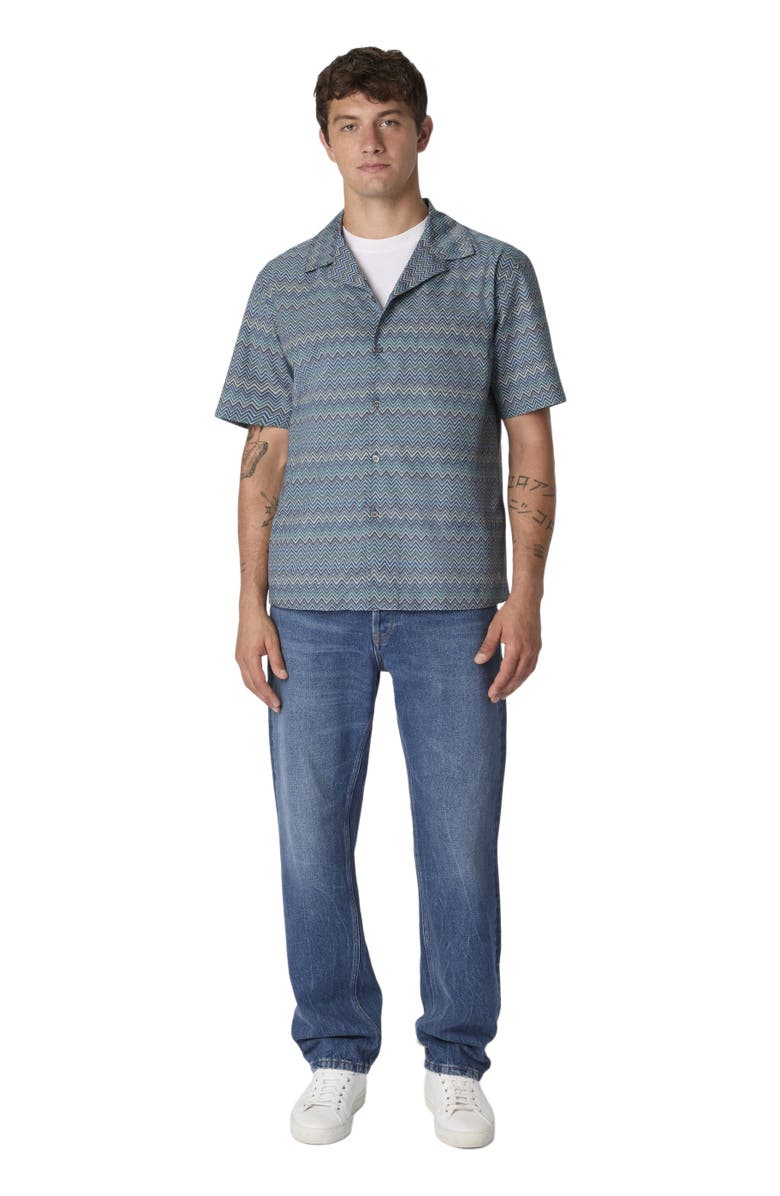 Missoni Bowling Shirt With Zigzag Pattern, Main, color, Multicoloured