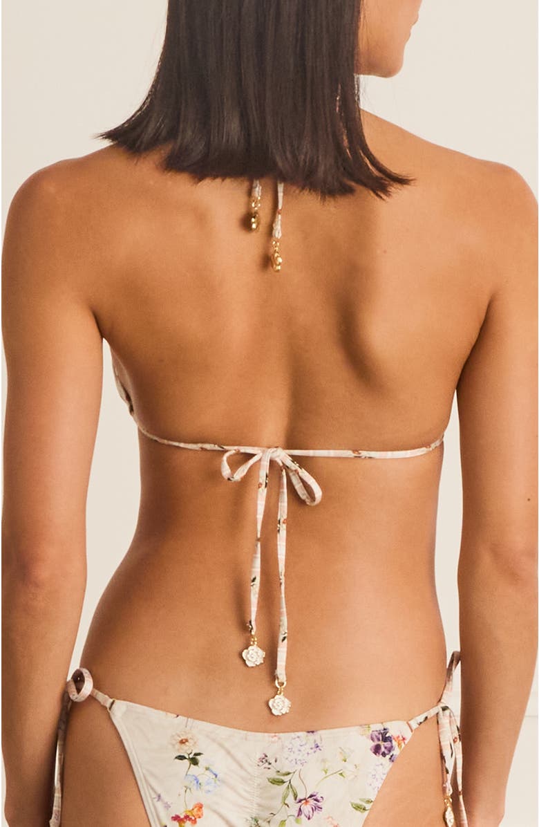 Aqua Blu Classic Aurora Triangle Bikini Top, Alternate, color, White