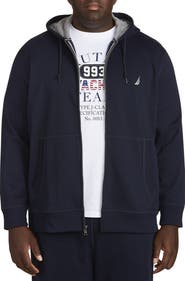 Nautica Big & Tall Full-Zip Fleece Hoodie