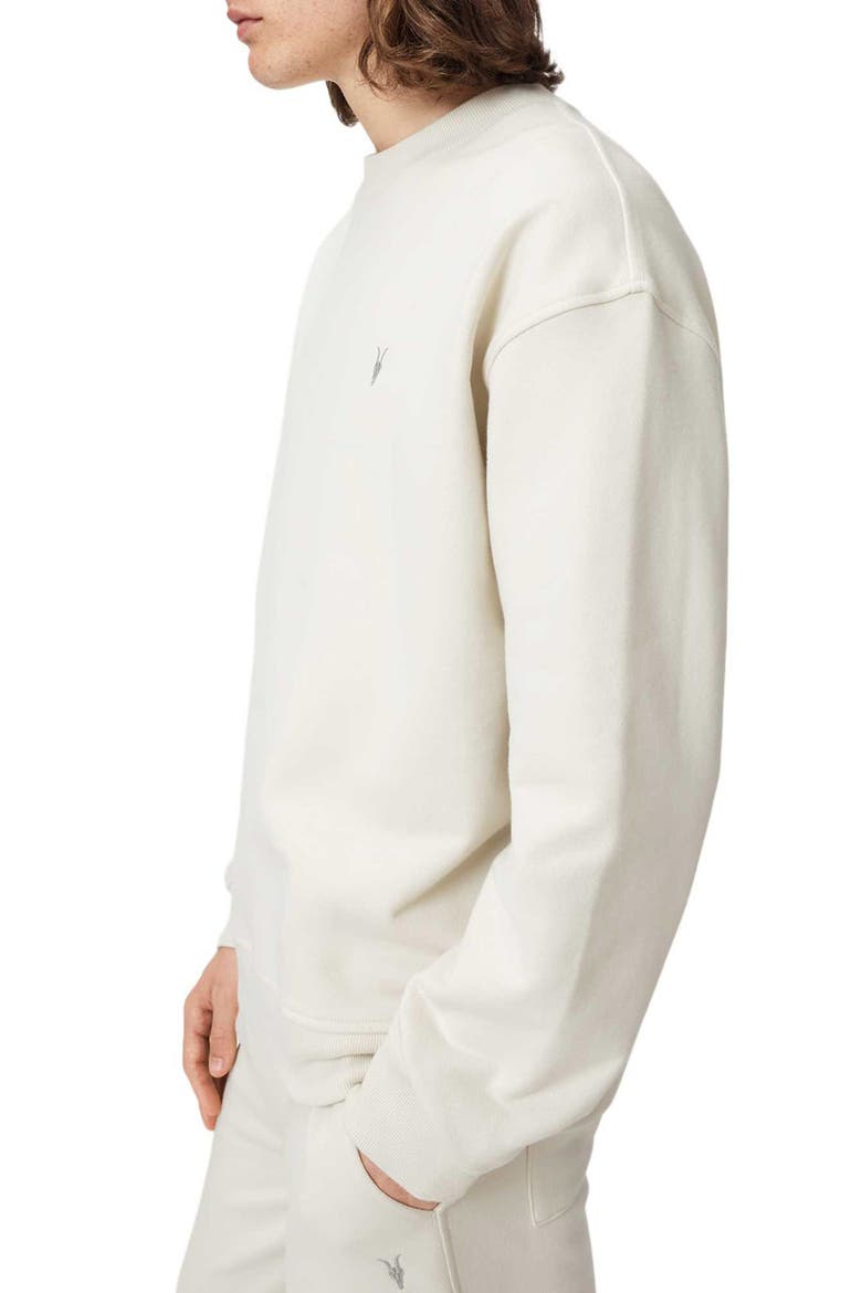 Asher Crewneck Sweatshirt, Alternate, color, BIRCH WHITE