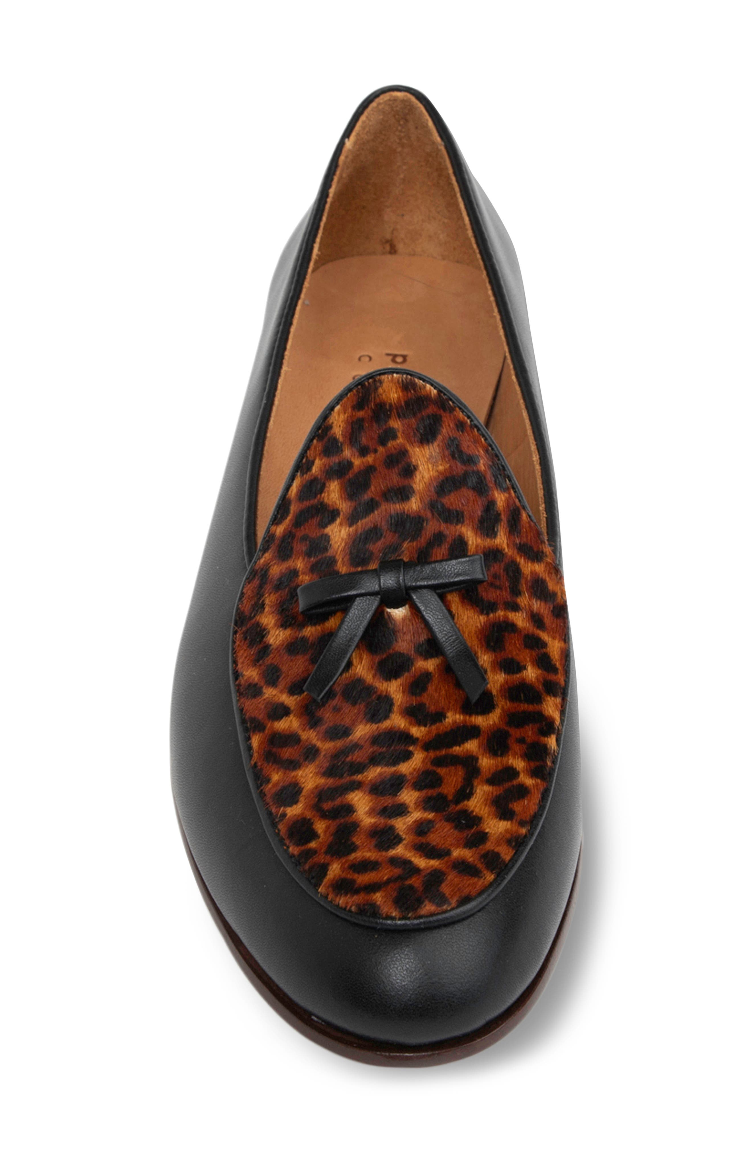 Coco Loafer, Alternate, color, BLACK/ LEOPARD