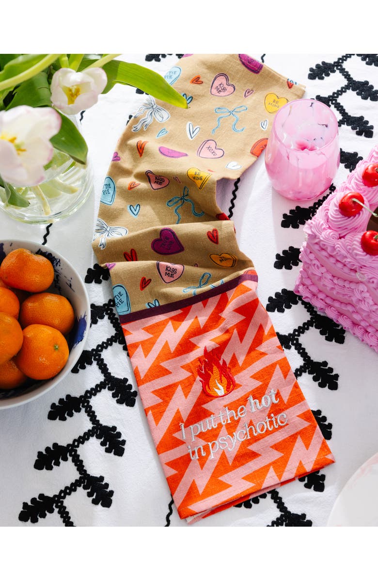 Furbish Hot in Psychotic Dish Towel, Alternate, color, Hot In Psychotic