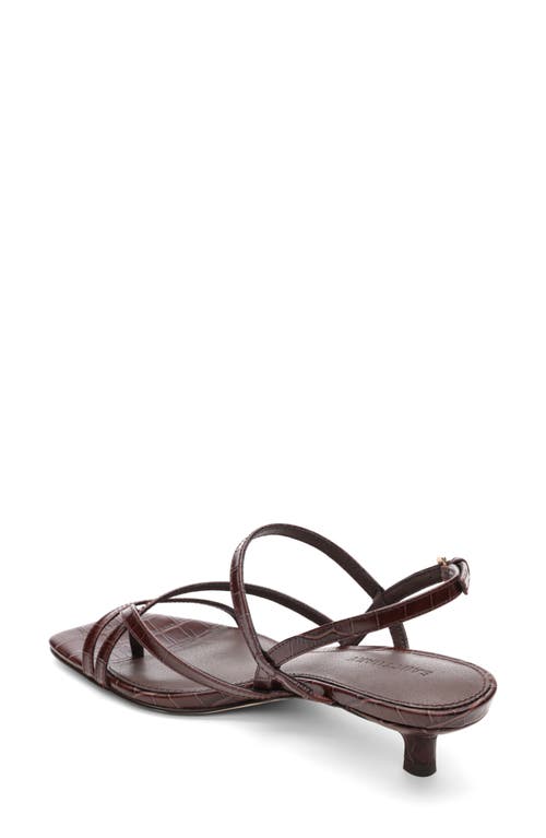 Sanctuary Energy Croc Embossed Kitten Heel Sandal In Java