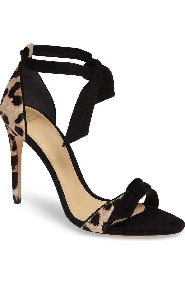 Alexandre Birman Clarita Genuine Calf Hair Ankle Tie Sandal, Main, color,