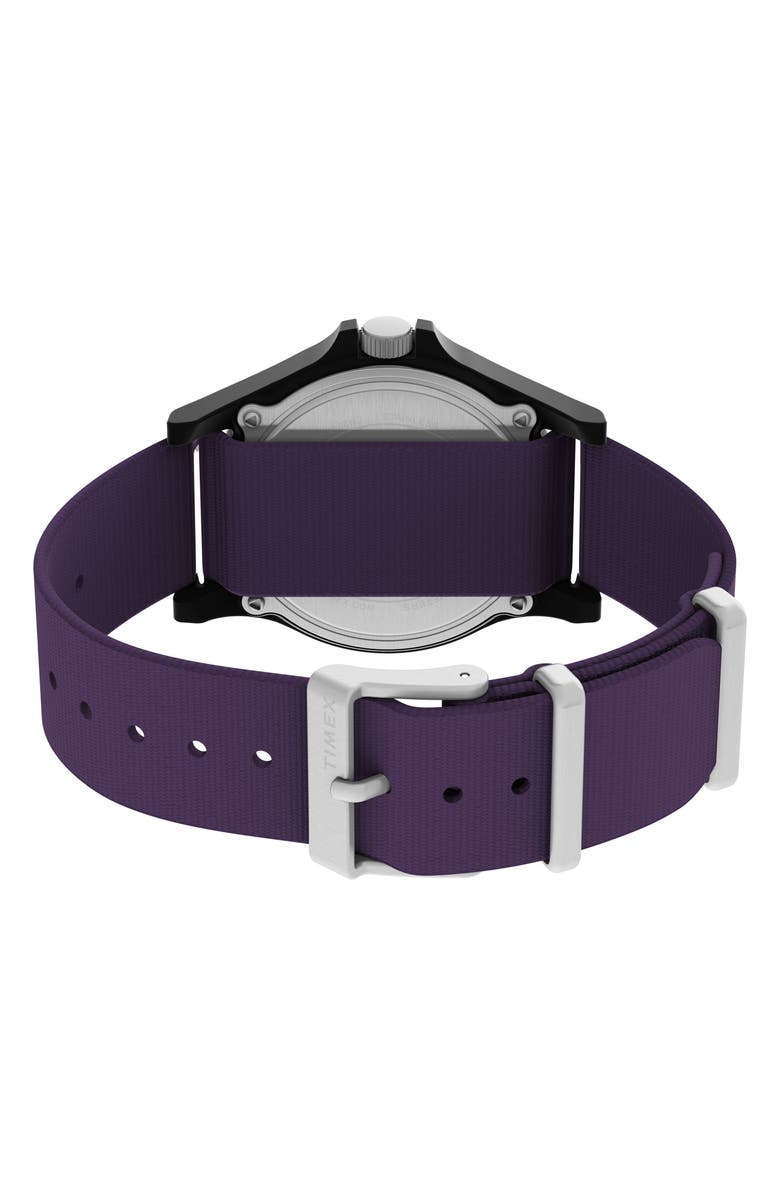 Timex<sup>®</sup> x Fortnite<sup>®</sup> Acadia NATO Strap Watch, 40mm, Alternate, color, Purple