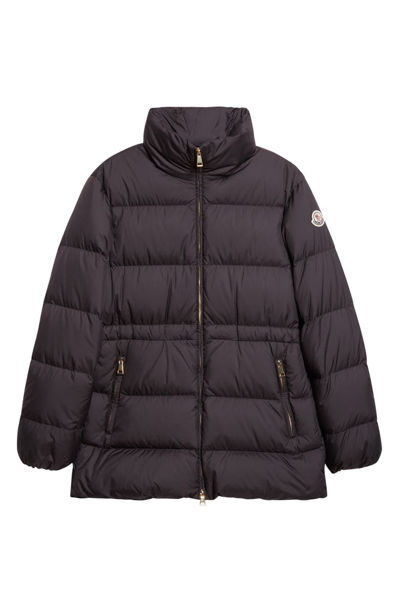 Moncler Brossette Down Jacket, Alternate, color, Black