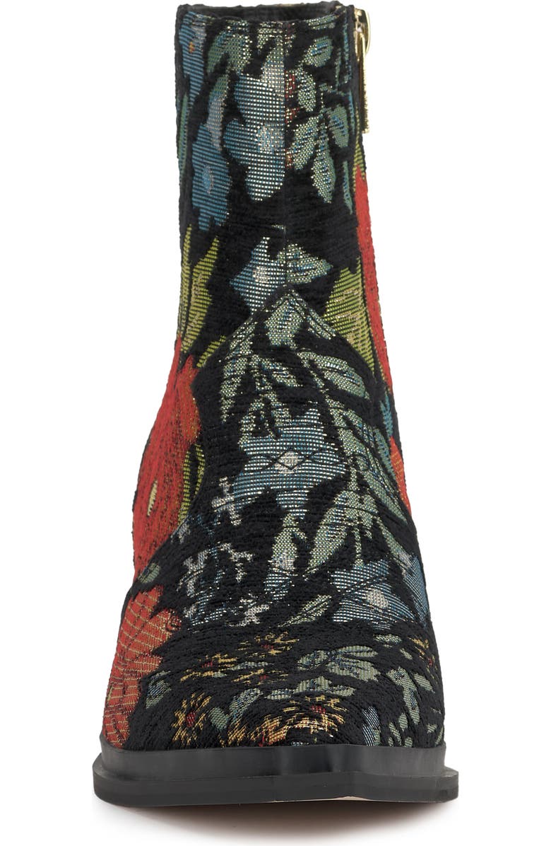 Jessica Simpson Helvona Pointed Toe Bootie, Alternate, color, Black/ Floral Multi