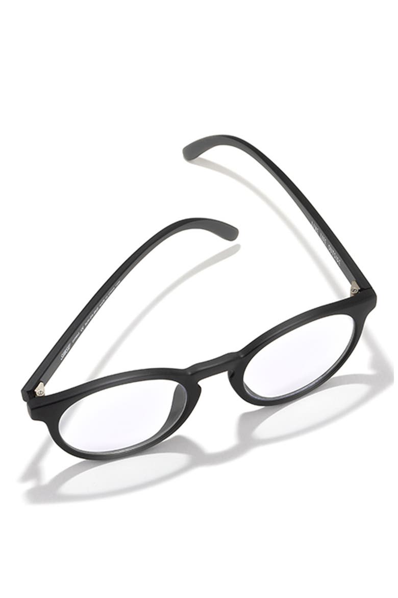 51mm Dipsea Blue Light Blocking Glasses, Alternate, color, BLACK/ CLEAR