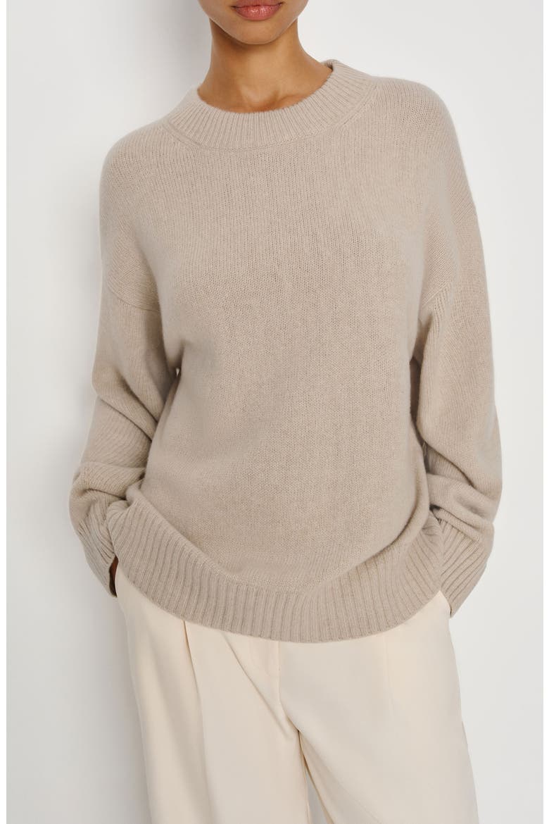 Cove Oversize Crewneck Cashmere Blend Sweater, Main, color, WHEAT