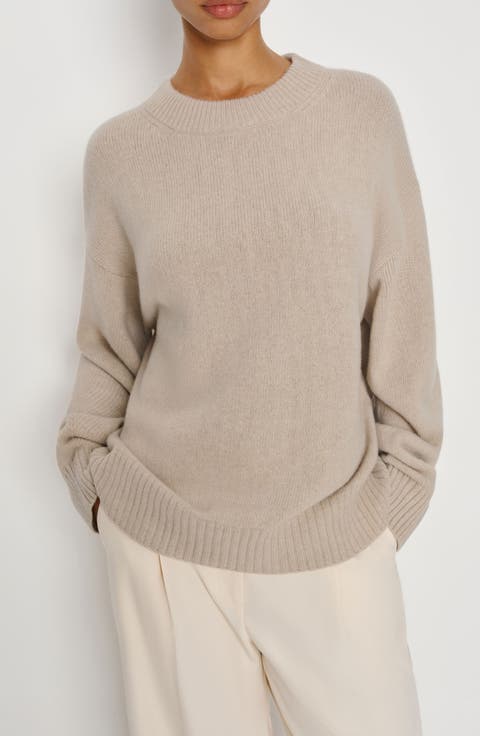 Cove Oversize Crewneck Cashmere Blend Sweater