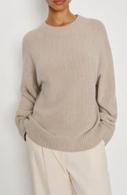 Reformation Cove Oversize Crewneck Cashmere Blend Sweater