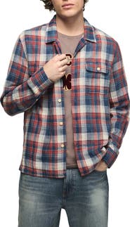 Lucky Brand Plaid Double Gauze Shirt