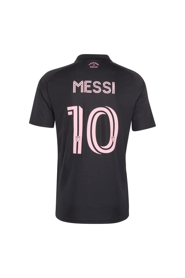 Men's adidas Lionel Messi Black Inter Miami CF 2026 Presagio Replica Jersey, Alternate, color, Black