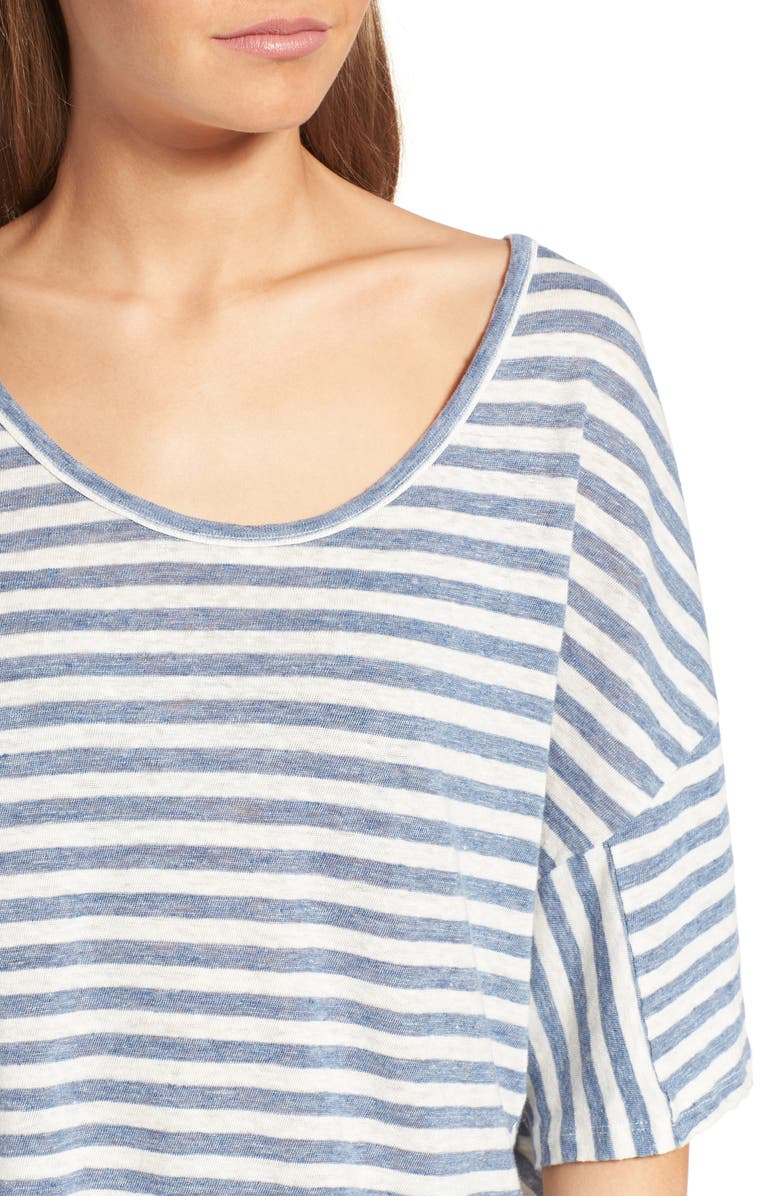 AG Glen Linen Tee, Alternate, color,