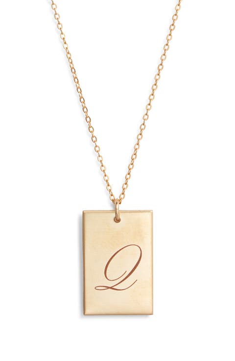 Stella Initial Pendant Necklace