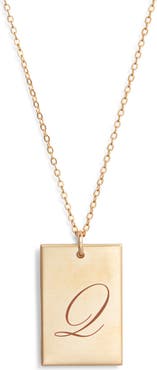 Set & Stones Stella Initial Pendant Necklace