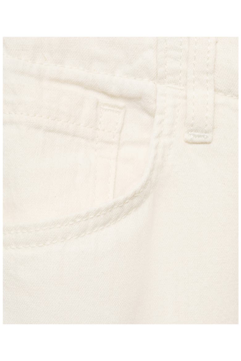 Drawstring Cotton & Linen Wide Leg Pants, Alternate, color, ECRU