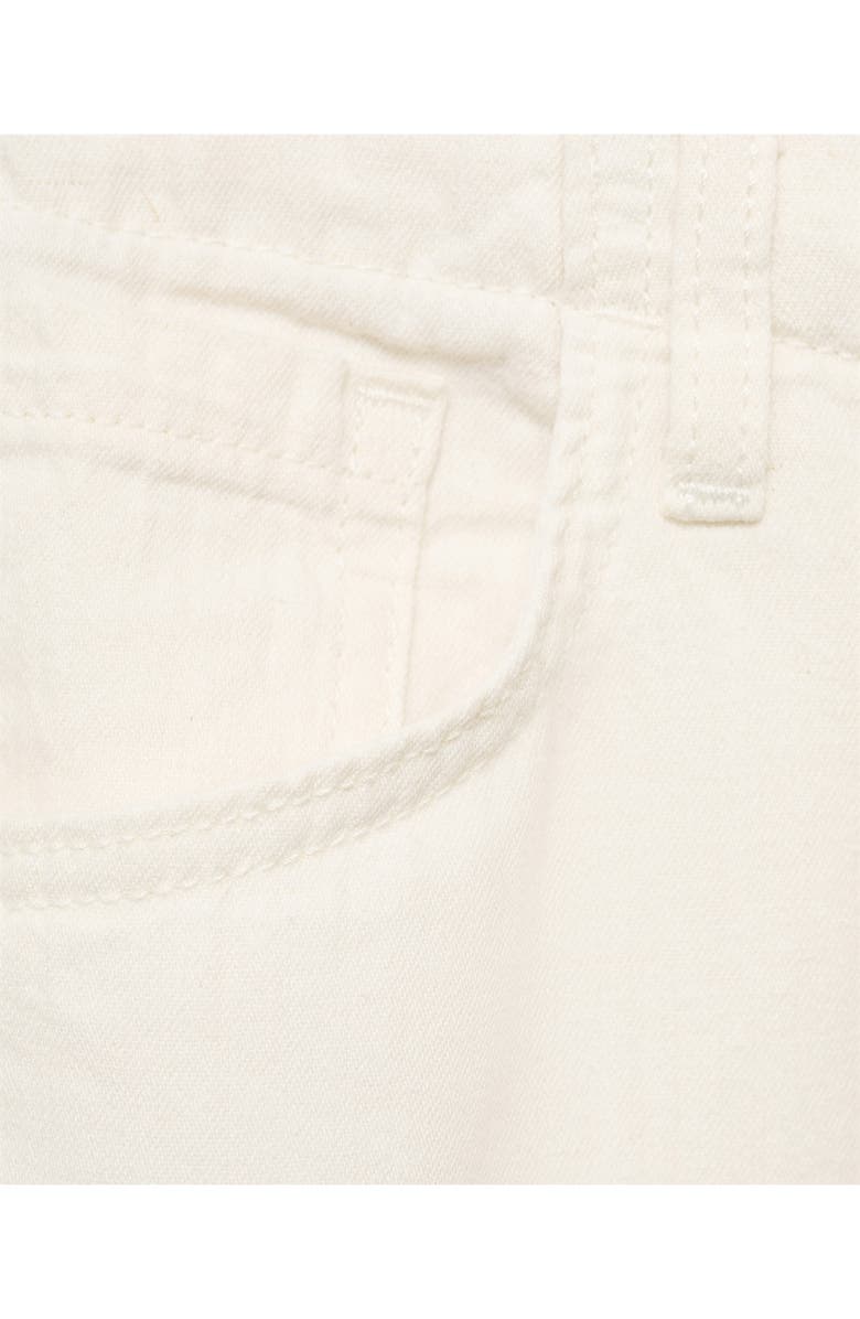 MANGO Drawstring Cotton 
Linen Wide Leg Pants, Alternate, color, Ecru