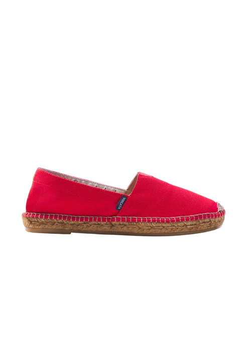 Viscata Barceloneta Canvas Espadrille Flats In Red