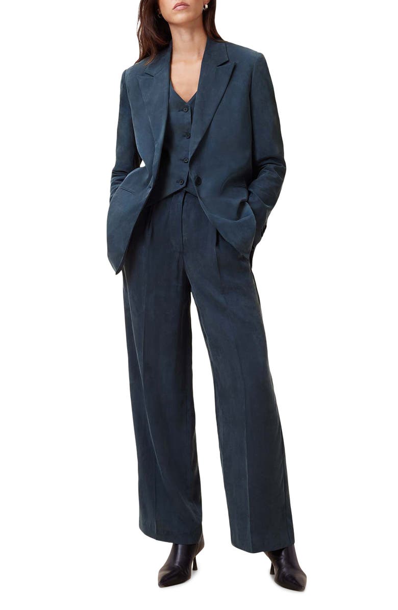 AllSaints Averie Ten Vest, Alternate, color, Blueberry Blue