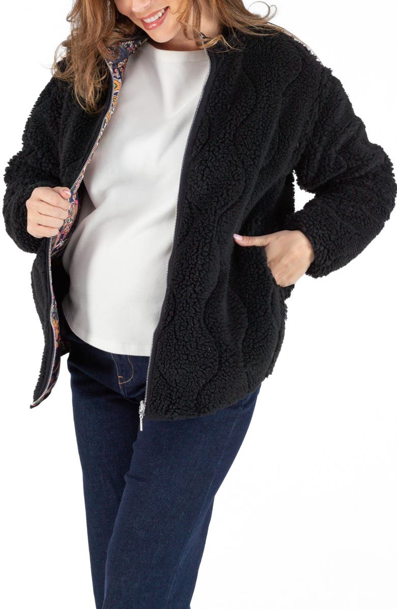 Cache Coeur Oddi Paisley Maternity Jacket, Alternate, color, 