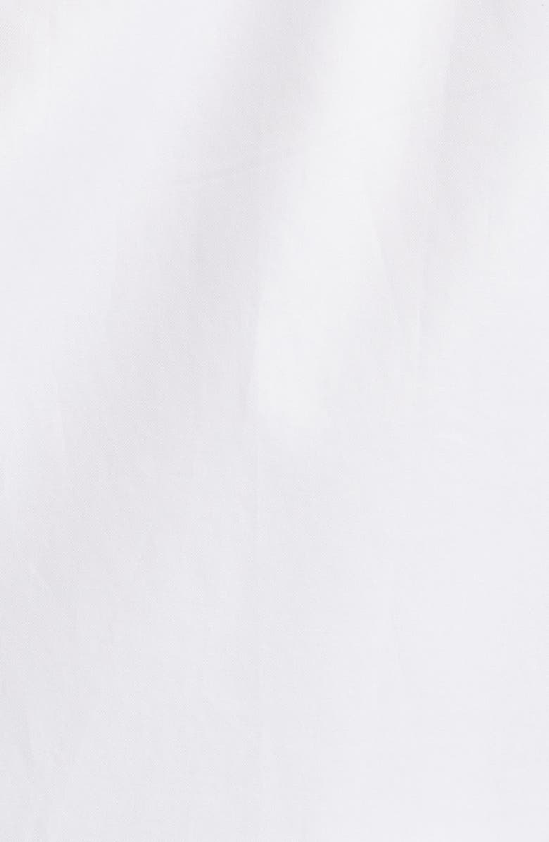 David Donahue Trim Fit Super Fine Twill Dress Shirt, Alternate, color, White