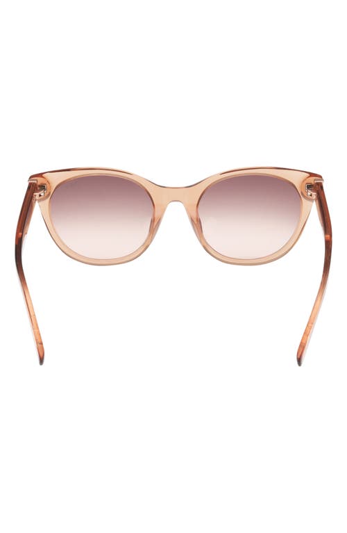 Abercrombie & Fitch 52mm Gradient Cat Eye Sunglasses In Pink
