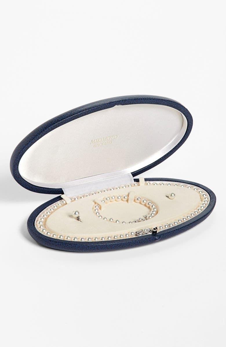 Mikimoto Boxed Akoya Pearl Set, Main, color, 