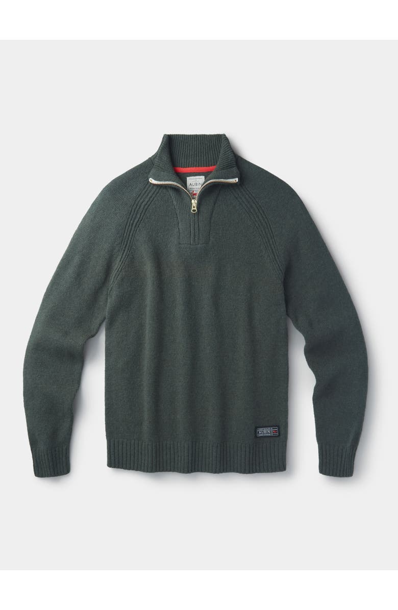 Aubin Pelham Zip Neck Sweater, Alternate, color, Dark Green