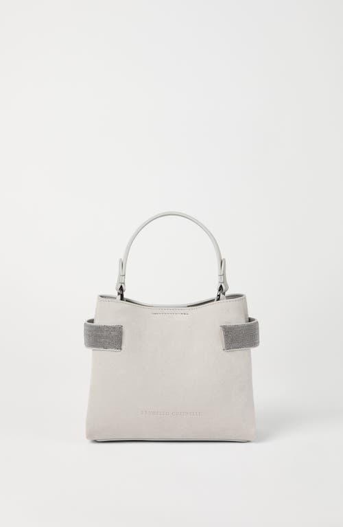 Brunello Cucinelli Small Top-handle Essence Bag In Light Grey