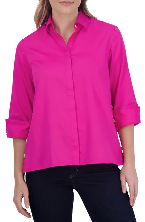 Beatrice Side Button Accent Shirt