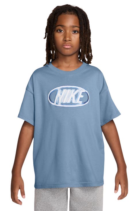 Kids' Sportswear Oval Logo Cotton Graphic T-Shirt (Little Kid & Big Kid)