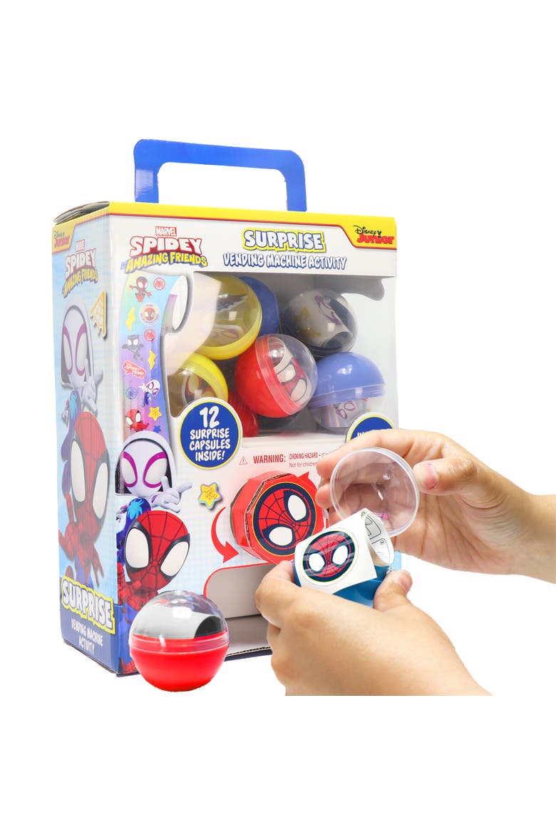 Surprise Vending Machine Spidey & His Amazing Friends, 12 Capsules, Alternate, color, Multicolored