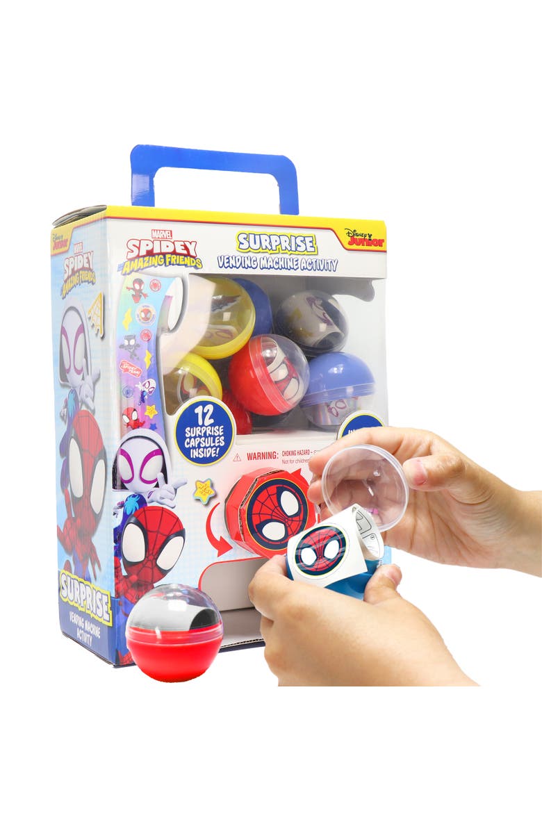 Tara Toys Surprise Vending Machine Spidey & His Amazing Friends, 12 Capsules, Alternate, color, Multicolored