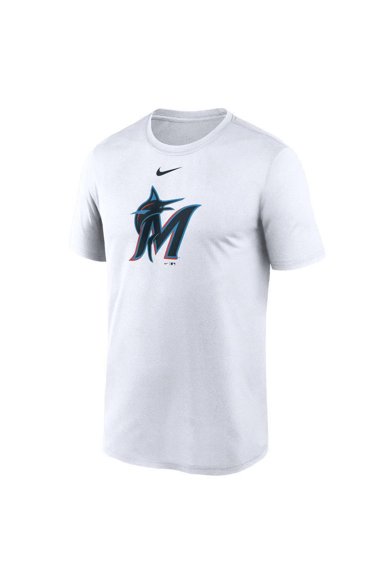 Men's Nike White Miami Marlins New Legend Dri-FIT T-Shirt, Alternate, color, White