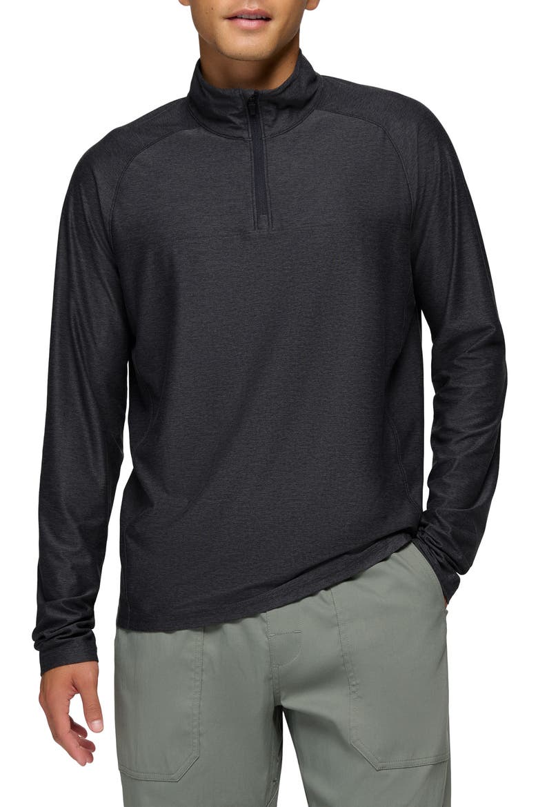 Altitude Tracker Performance Quarter Zip, Main, color, BLACK HEATHER
