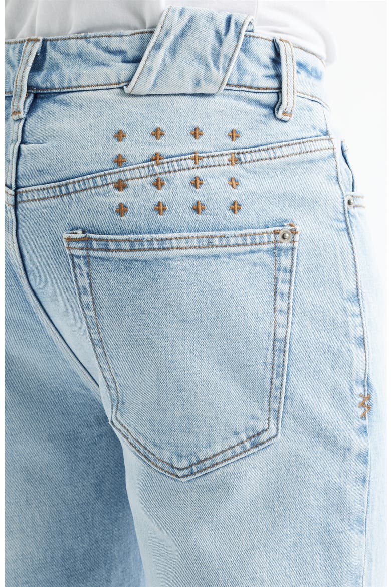 Chitch Duke Blue Ripped Slim Tapered Leg Jeans, Alternate, color, DENIM