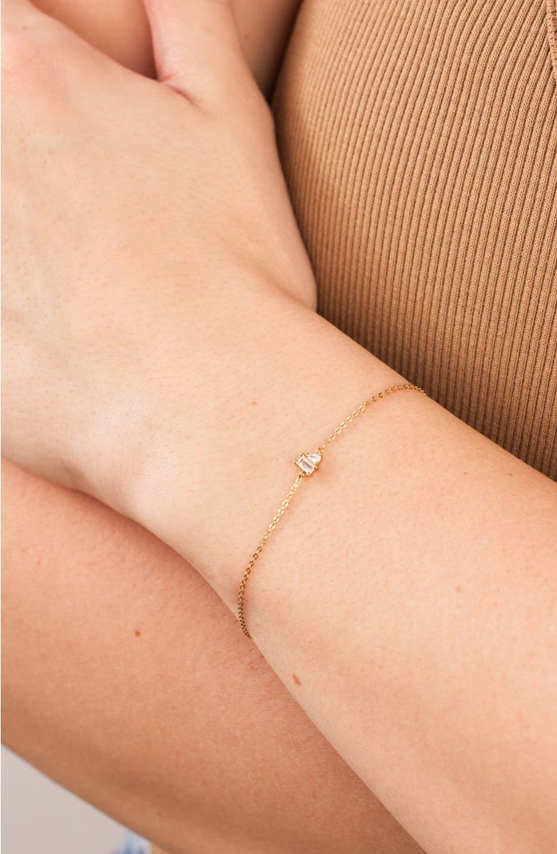 MADE BY MARY Toi et Moi Bracelet, Alternate, color, Gold Vermeil