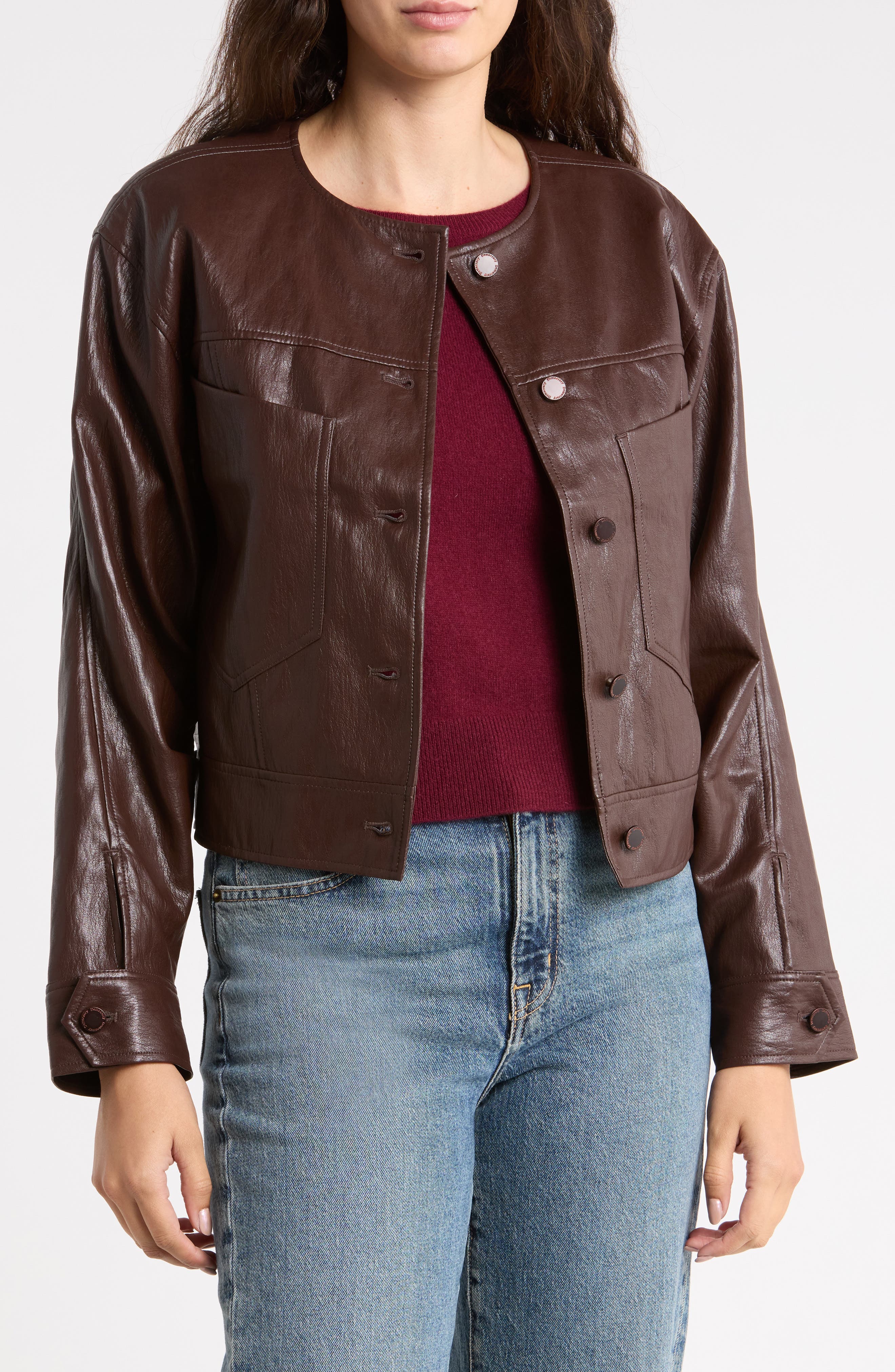 Faux Leather Jacket