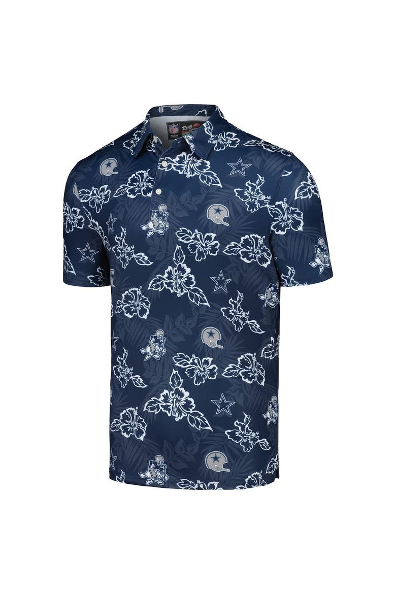 Men's Reyn Spooner Navy Dallas Cowboys Throwback Pua Performance Polo, Alternate, color, Navy
