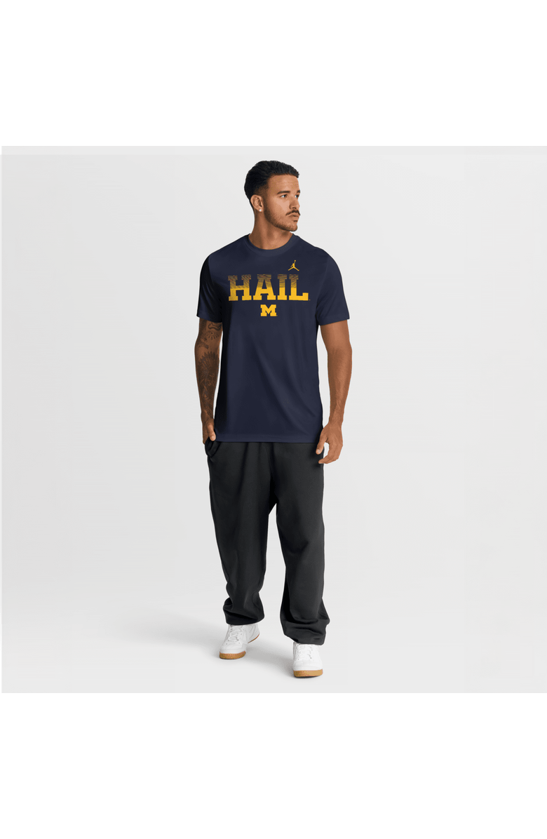 Jordan Brand Men's Jordan Brand Navy Michigan Wolverines Primetime Legend Kinetic Mantra Dri-FIT T-Shirt, Alternate, color, Navy