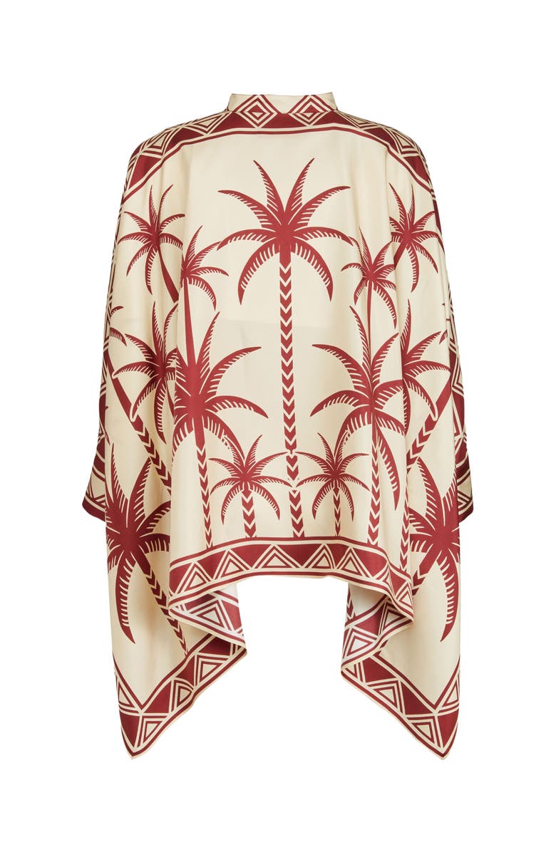 La DoubleJ Foulard Shirt Placée Date Palms Ivory, Alternate, color, Date Palms Placée Ivory