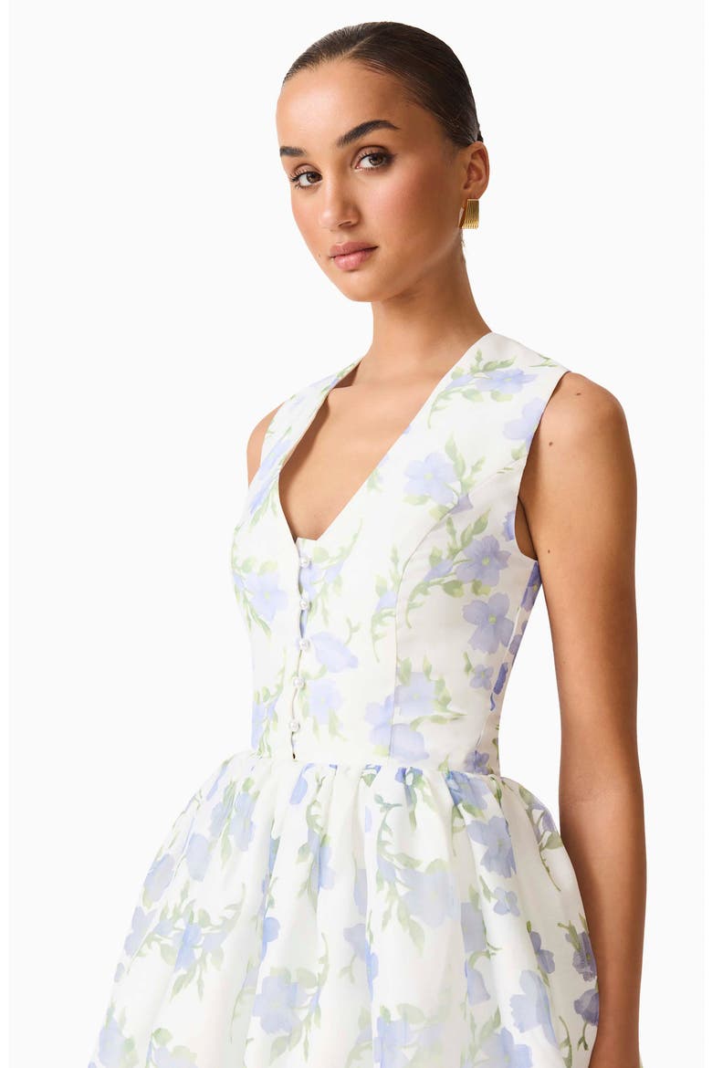 Cleo Bubble Minidress, Alternate, color, IVORY FLORAL PRINT