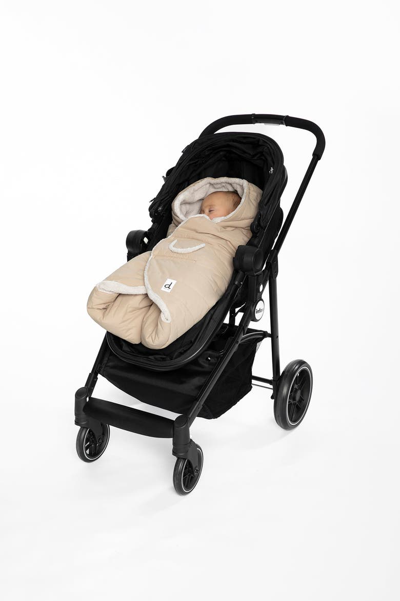 Bear Ear Hood Nido Baby Wrap for Bassinet Car Seats and Strollers, Alternate, color, Beige