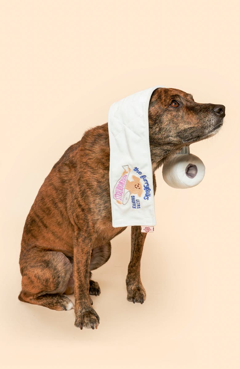 the furryfolks Toilet Paper Nosework Toy, Alternate, color, White