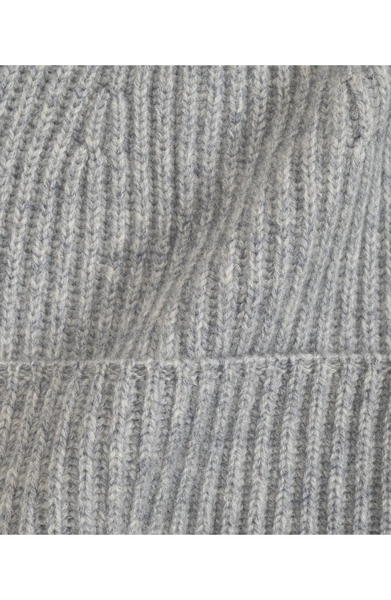 Echo Basic Cardigan Stitch Beanie, Alternate, color, Silver