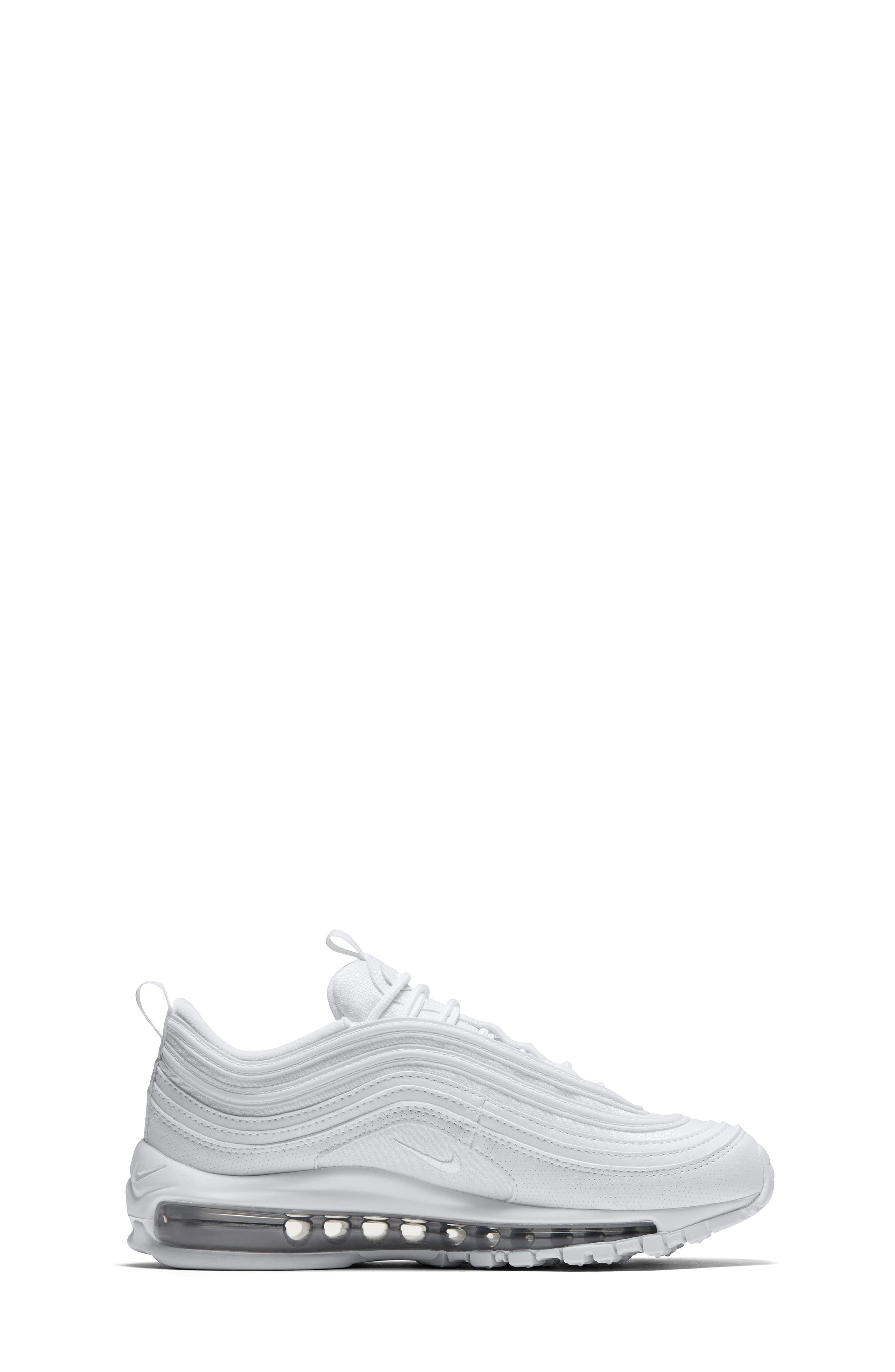 Nike Kids' Air Max 97 Sneaker, Alternate, color, 104 White/White