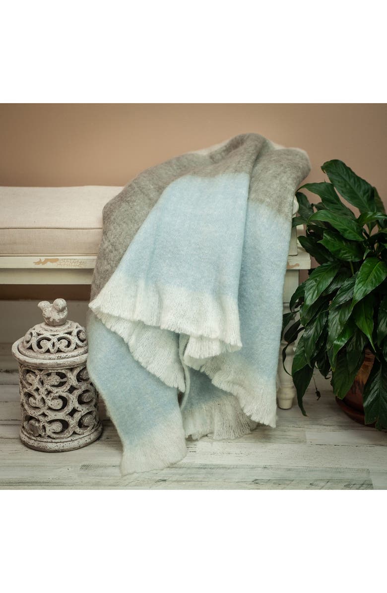 PARKLAND COLLECTION Larco Transitional Multi 52" x 67" Woven Handloom Throw Blanket, Main, color, 